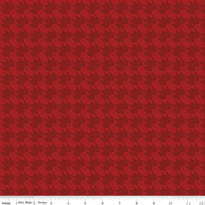 Fall Barn Quilts Red Leaf Tonal Fabric C12204-Red from Riley Blake by the yard