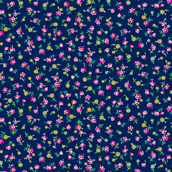 Floral Cache Mini Spaced Floral 28883N from Quilting Treasures by the yard