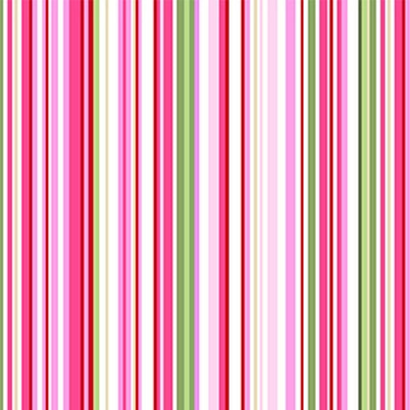 Floral Garden Fantasy Red Thick & Thin Stripe CX10232-REDX from Michael Miller by the yard