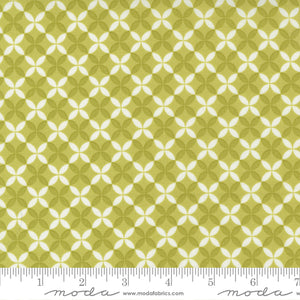 Fresh Fig Favorites Green Geo Fabric 20411-15 by Fig Tree And Co. from Moda by the yard