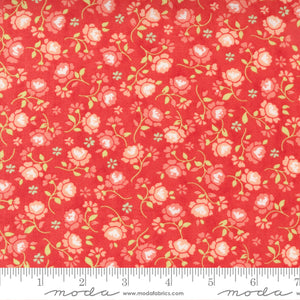 Fresh Fig Favorites Small Red Floral Fabric 20416-14 by Fig Tree And Co. from Moda by the yard