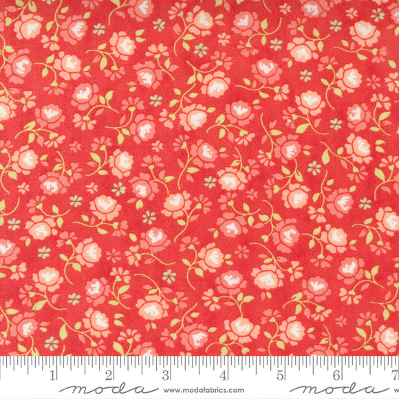 Fresh Fig Favorites Small Red Floral Fabric 20416-14 by Fig Tree And Co. from Moda by the yard