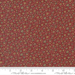 Kates Garden Gate Red Small Floral 31644-13 by Betsy Chutchian from Moda by the yard