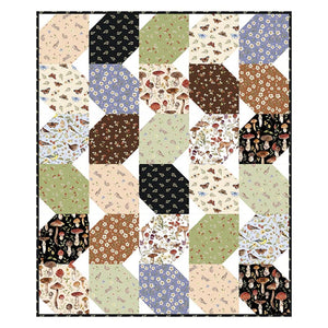 Heavenly Hedgerow Tile Play 47-1/2" x 57" Quilt Kit from Figo by the kit