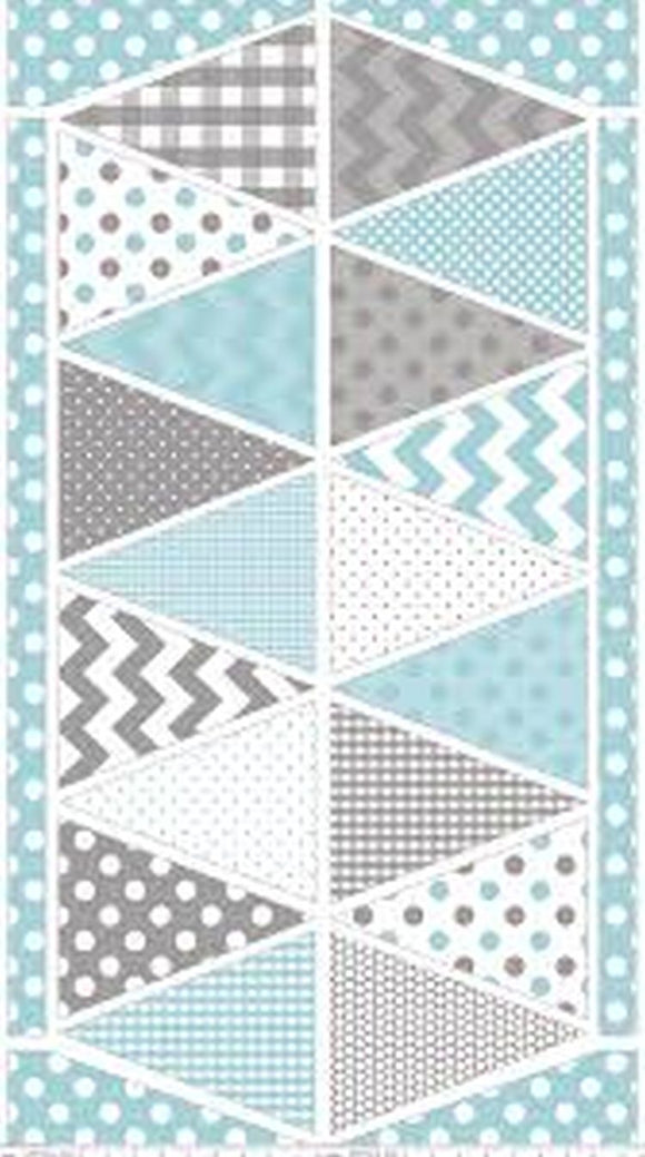 Holiday Banners Teal Banner Panel P560 from Riley Blake