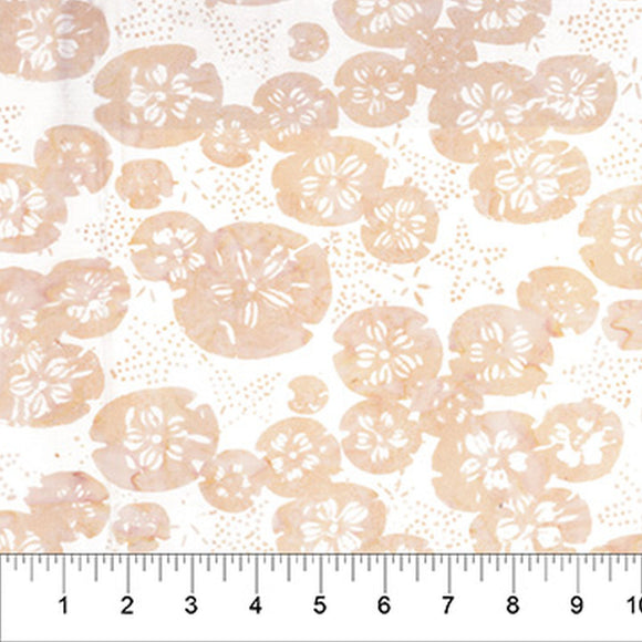 Island Vibes 2 Ivory Sand Dollars Batik Fabric 80803-12 from Northcott by the yard