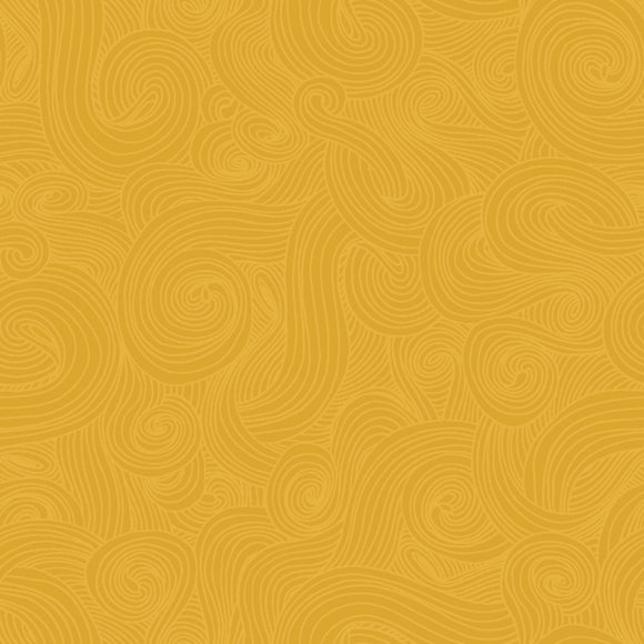 Just Color Yellow Swirl Blender Fabric 1351-Butterscotch from Studio E by the yard