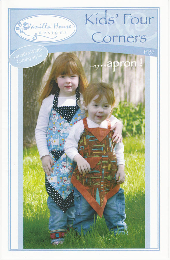 Kids' Four Corners Apron Pattern from Vanilla House Designs