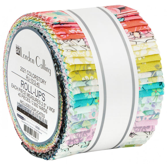 London Calling 2021 Colorstory Roll-Up RU-1012-40 from Robert Kaufman by the roll