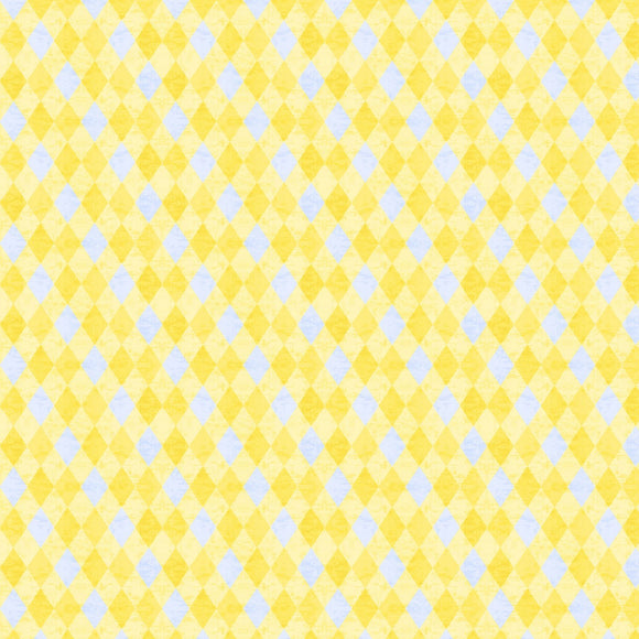 Madison Yellow Diamond Fabric 28138-545 from Wilmington by the yard