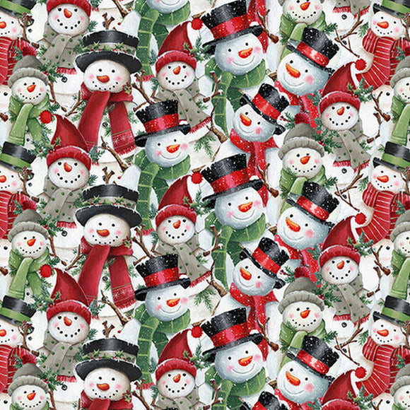 Making Spirits Bright Packed Snowmen 2289-88 from Blank Quilting by the yard.