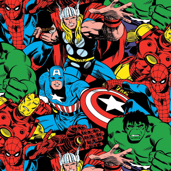 Marvel Comic Pack Fabric 56140-D650715 from Springs Creative by the yard