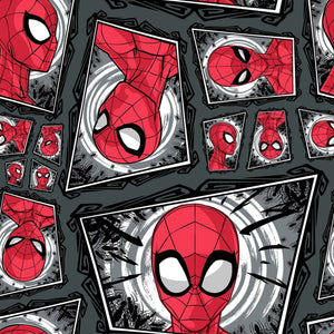 Marvel Spiderman Comic Swirl Fabric 124655 from Springs Creative