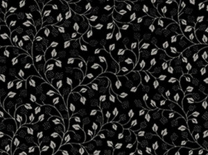 Metals Silver Leaf Branches Fabric 23543-JK from Quilting Treasures by the yard