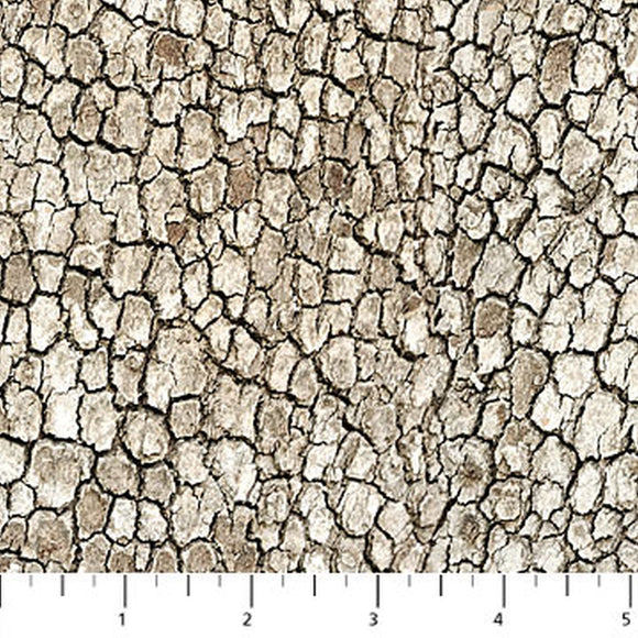 Naturescapes Moose Lake Neutral Scaly Bark Fabric 21402-34 from Northcott