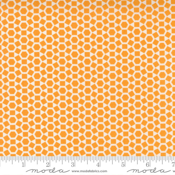 One Fine Day Orange Geo Fabric 55236-15 by Bonnie & Camille from Moda