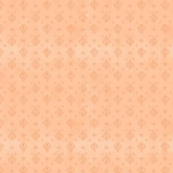 Paisley Place Orange Geometric 15708-888 from Wilmington by the yard
