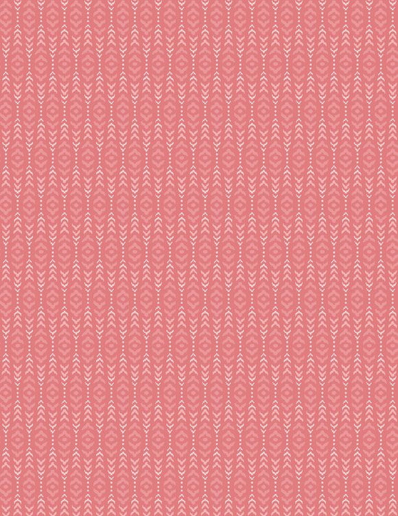 Pathways Simply Pink Stripe Fabric 98708-333 from Wilmington by the yard