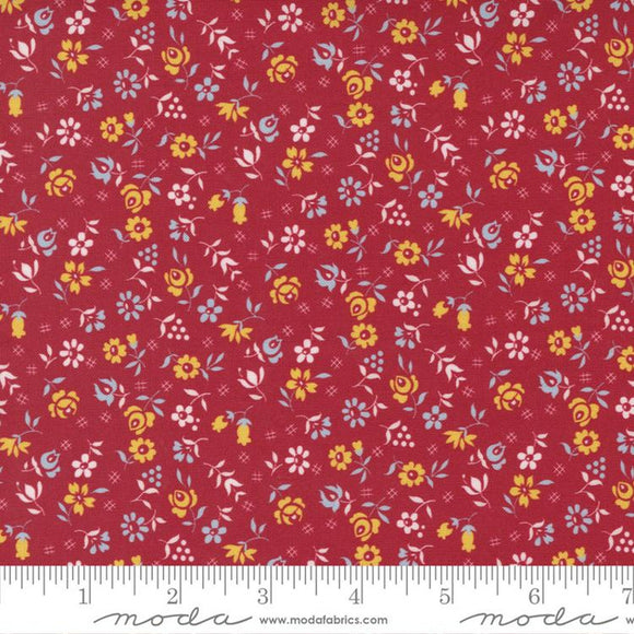 Picture Perfect Small Red Floral 21804-12 from Moda by the yard