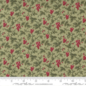 Poinsettia Plaza Sage Small Floral 44294-13 from Moda by the yard