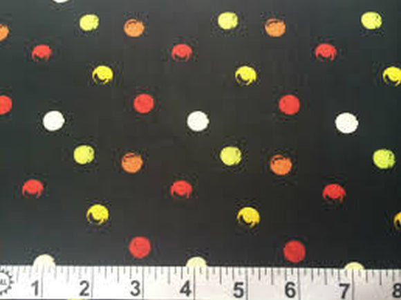 Poppy Love Black Dot Fabric 86311-978W from Wilmington by the yard