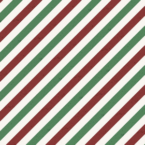 Postcard Christmas Diagonal Stripe Fabric Y3515-55 from Clothworks