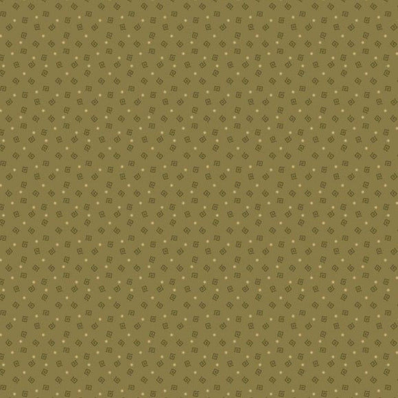 Prairie Dry Goods Maze Lt Green Reproduction Fabric R1756 by Pam Buda from Marcus by the yard