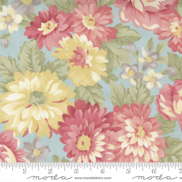 Promenade Sky Large Floral Fabric 44280-13 from Moda by the yard