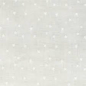 Ramblings Winter White On White Tiny Stars 612-W from P & B by the yard