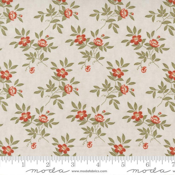 Rendezvous Ecru Floral Fabric 44304-12 by 3 Sisters from Moda 
