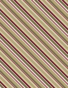 Rosewood Lane Green Diagonal Stripe Fabric 86513-973 from Wilmington by the yard