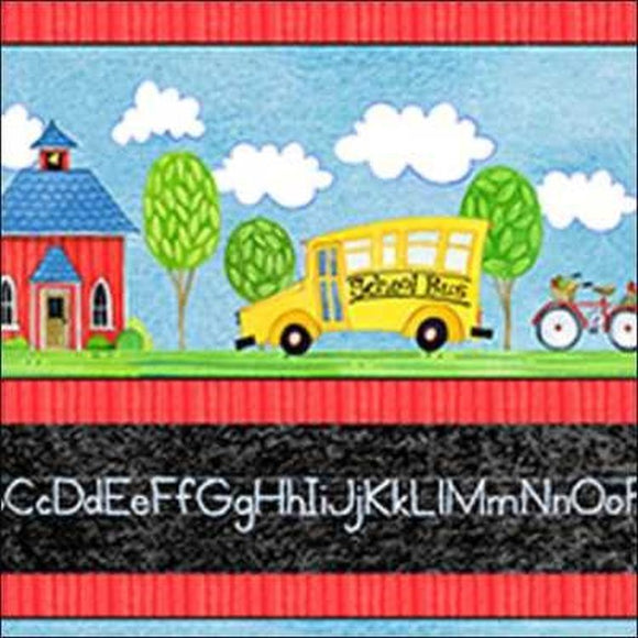 School Days Border Stripe 22247BJ from Quilting Treasures