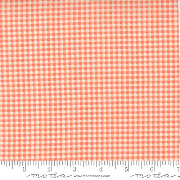 Seashore Drive Cantalope Gingham Check Fabric 37626-12 from Moda by the yard