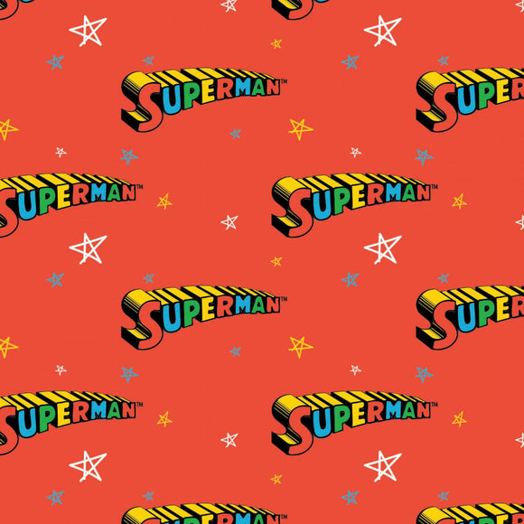 Superman Emblem Doodle Fabric 23400908-1 from Camelot by the yard