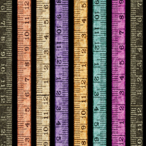 Tailor Made Tape Measurer Stripe Fabric 27342-J from Quilting Treasures by the yard