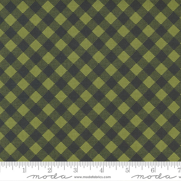 Timber Picnic Pine Black Diagonal Buffalo Check Fabric 55555-15 from Moda by the yard