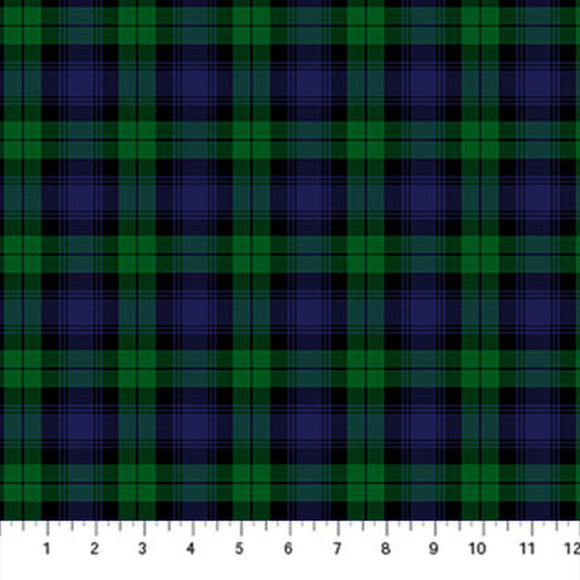 Totally Tartan Green Multi Plaid Quilt Shop Fabric W24508-76 from Northcott