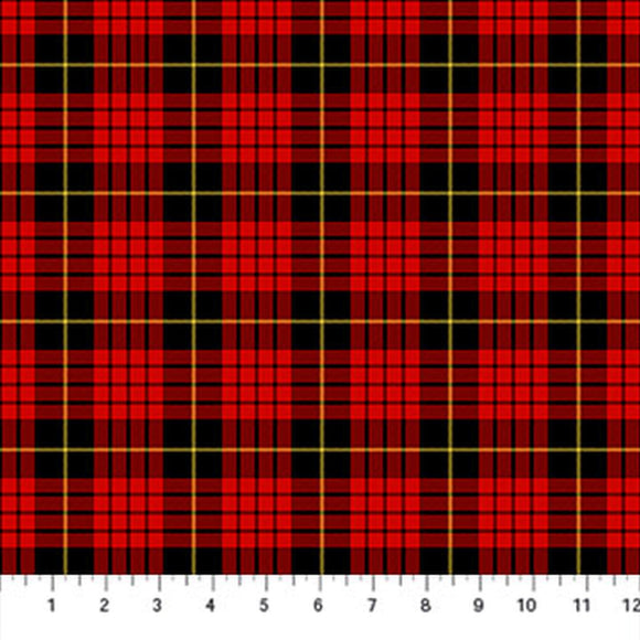 Totally Tartan Red Multi Plaid Quilt Shop Fabric W24504-24 from Northcott