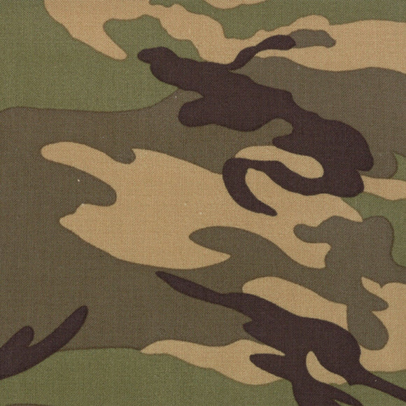 Urban Camo Olive Green Camouflage Fabric 30170-19 by Urban Chiks for Moda by the yard