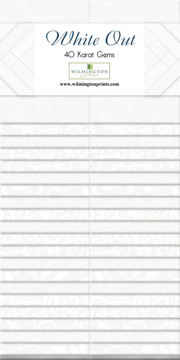 White Out White Strip Set Q842-12-842 from Wilmington Prints by the pack