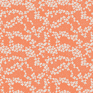 With A Flourish Blossoms Salmon Quilt Fabric C12732R-SALMON from Riley Blake
