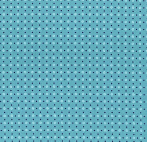 Bee Basics Turquoise Polka Dots C6405-TURQUOISE by Lori Holt from Riley Blake