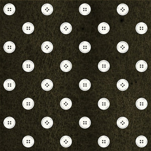 Letter Stitch Black Buttons Quilt Fabric 1649-24059J