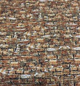 Sleigh Ride Quilt Fabric Brown Brick 68793-251