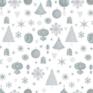 Magical Moments Metallic Silver Ornaments from Blank Quilting 4593-100