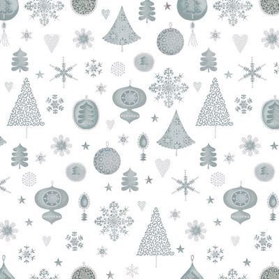 Magical Moments Metallic Silver Ornaments from Blank Quilting 4593-100