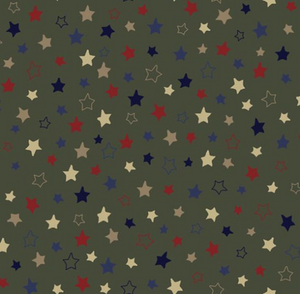 Love My Hero Olive Stars 24786G from Quilting Treasures