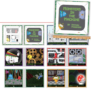 Matthew's Mini Monsters Softbook Panel 4131-12 from Benartex