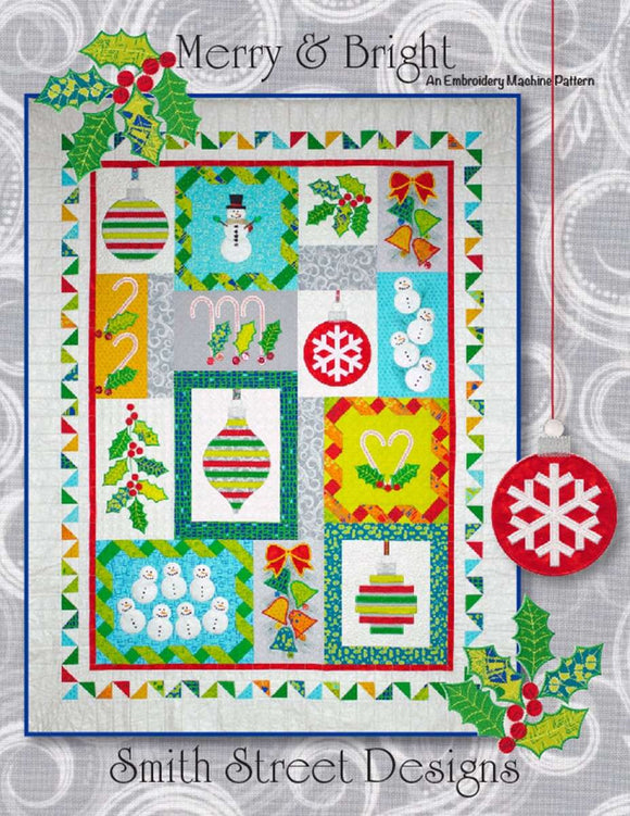 Merry and Bright Pattern Machine Embroidery with CD-ROM by Smith Street Designs