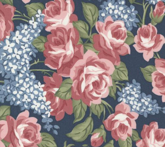Sunnyside Rosy Navy 55280 12 by Camille Roskelley from Moda